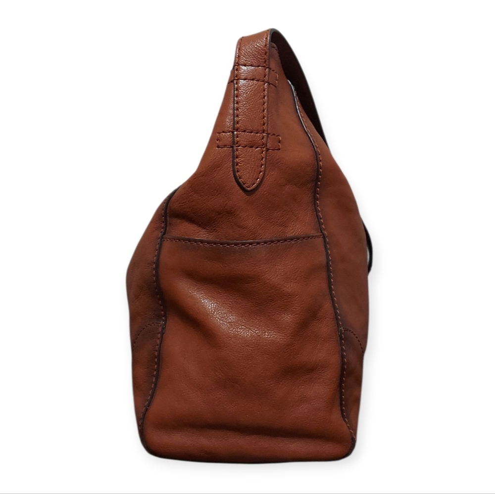 Frye Leather Side Pocket Shoulder Bag Great Condition - Picture 7 of 12